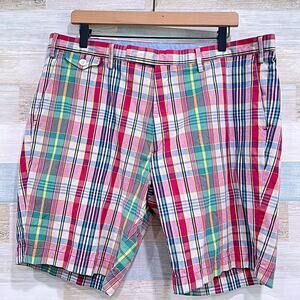 POLO Ralph Lauren Authentic India Madras Plaid Shorts Multicolor Cotton Mens 38